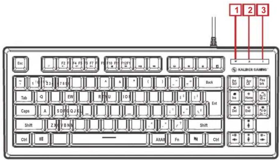 IOGEAR GKM600 - Clavier - Vue Avant - 1