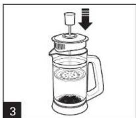 HAMILTON BEACH French Press 40400R - Comment infuser le thé en feuilles - 3