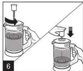 HAMILTON BEACH French Press 40400R - Comment infuser les sachets de thé - 6
