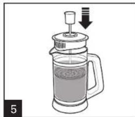 HAMILTON BEACH French Press 40400R - Comment infuser les sachets de thé - 5