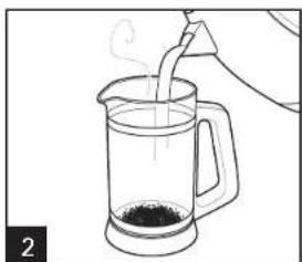 HAMILTON BEACH French Press 40400R - How to Steep Loose Tea - 3