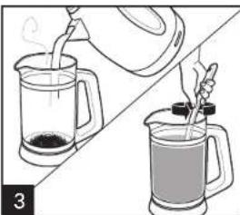 HAMILTON BEACH French Press 40400R - Como Preparar Café - 4