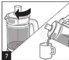 HAMILTON BEACH French Press 40400R - Comment infuser les sachets de thé - 7