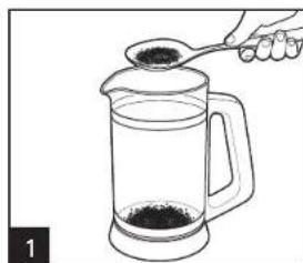 HAMILTON BEACH French Press 40400R - How to Steep Loose Tea - 1