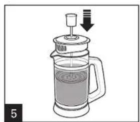 HAMILTON BEACH French Press 40400R - How to Steep With Tea Bags - 5