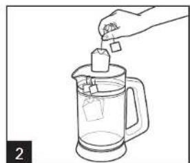 HAMILTON BEACH French Press 40400R - How to Steep With Tea Bags - 2