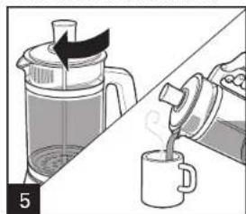 HAMILTON BEACH French Press 40400R - How to Steep Loose Tea - 2