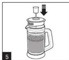 HAMILTON BEACH French Press 40400R - Cómo Preparar con Bolsitas de Te - 5