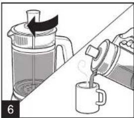HAMILTON BEACH French Press 40400R - How to Make Coffee - 6