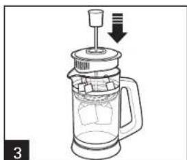 HAMILTON BEACH French Press 40400R - Comment infuser les sachets de thé - 3