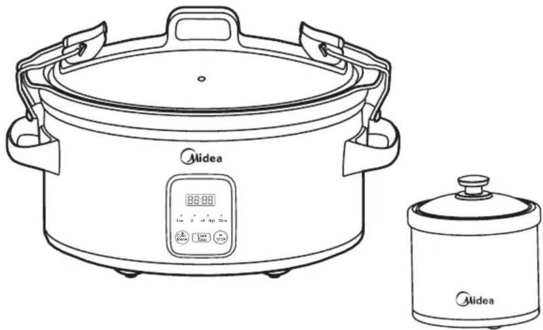 MIDEA MSC176TGDIP - Olla de Cocción Lenta - 1