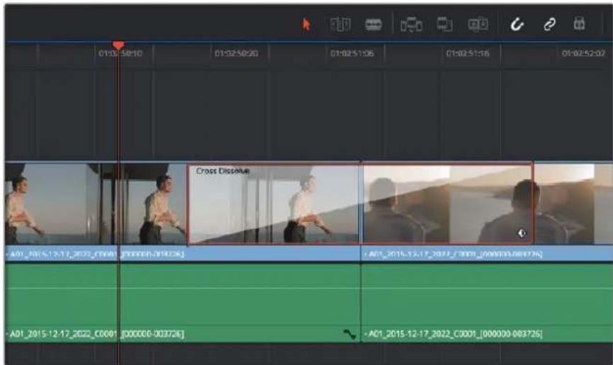 Blackmagic Design Video Assist 4K digital video recorder - To add a dissolve transition between two clips: - 1