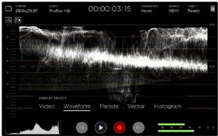 Blackmagic Design Video Assist 4K digital video recorder - Forma de Onda - 1