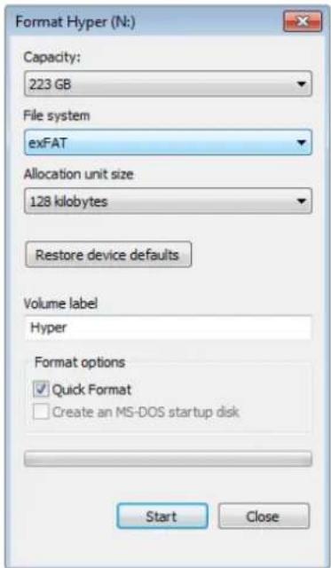 Blackmagic Design Video Assist 4K digital video recorder - Préparer une carte SD sur un ordinateur Windows - 1