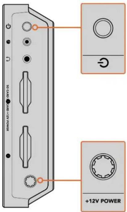 Blackmagic Design Video Assist 4K digital video recorder - Conexión del cable de alimentación - 1