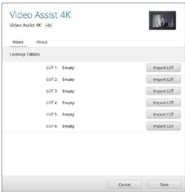 Blackmagic Design Video Assist 4K digital video recorder - Mostra LUT 3D - 1