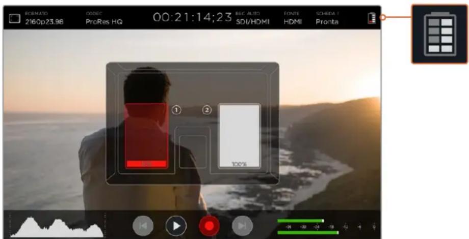 Blackmagic Design Video Assist 4K digital video recorder - Livello della batteria - 1