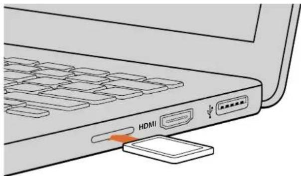 Blackmagic Design Video Assist 4K digital video recorder - Utilizzare i file delle schede SD - 1