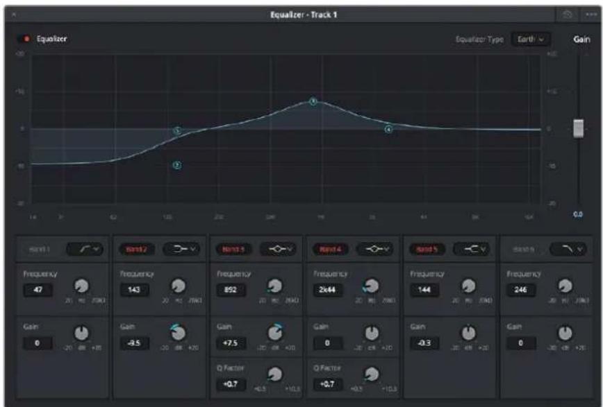 Blackmagic Design Video Assist 4K digital video recorder - So versehen Sie eine Spur mit einem EQ: - 2