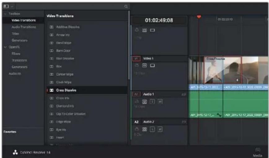 Blackmagic Design Video Assist 4K digital video recorder - Hinzufugen von Übergängen - 1