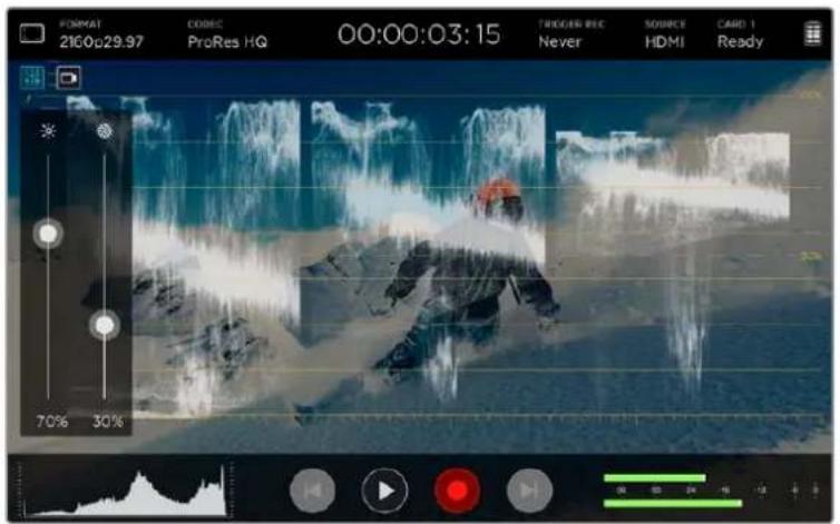 Blackmagic Design Video Assist 4K digital video recorder - Adjusting the scopes - 2