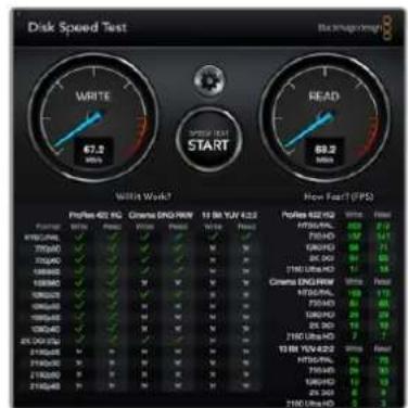 Blackmagic Design Video Assist 4K digital video recorder - Поверка ckорoctи дисka - 2