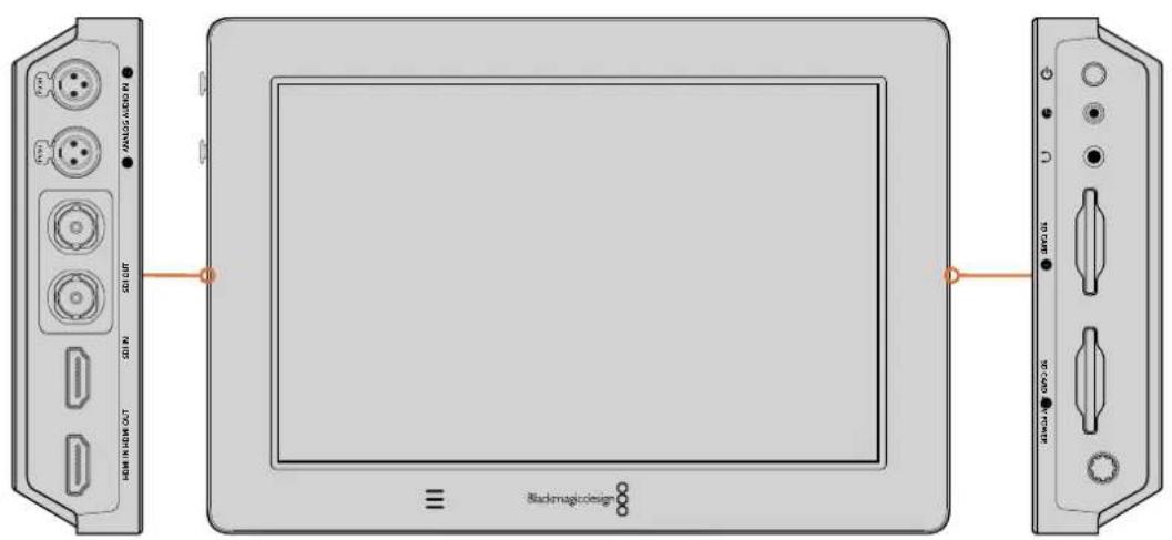 Blackmagic Design Video Assist 4K digital video recorder - 比才の接続 - 1