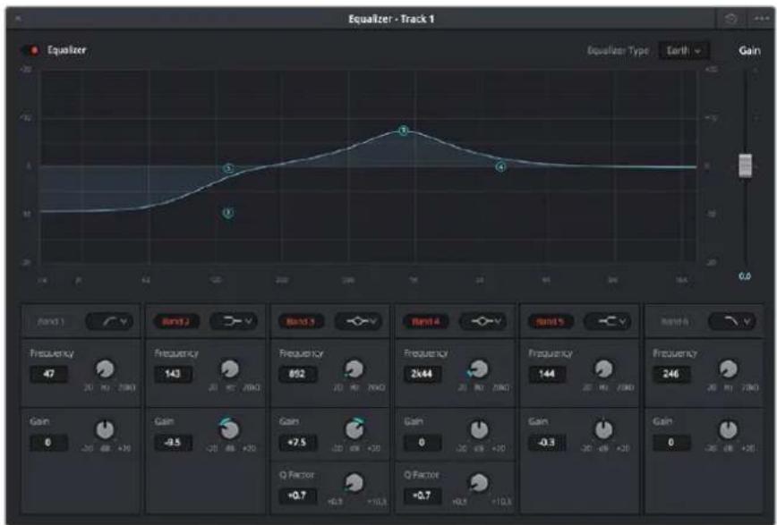 Blackmagic Design Video Assist 4K digital video recorder - To add EQ to a track: - 2