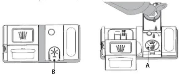 WHIRLPOOL WSIO 3T223 PE X - FYLLING AV DISPENSER MED SKYLLEMIDDEL - 1