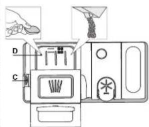 WHIRLPOOL WSIO 3T223 PE X - PÄFYLDNING AF OPVASKEMIDDEL - 1