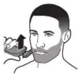 PHILIPS Series 6000 S6610 - Uso del accesorio perfilador de barba con peine (solo modelospecíficos) - 4