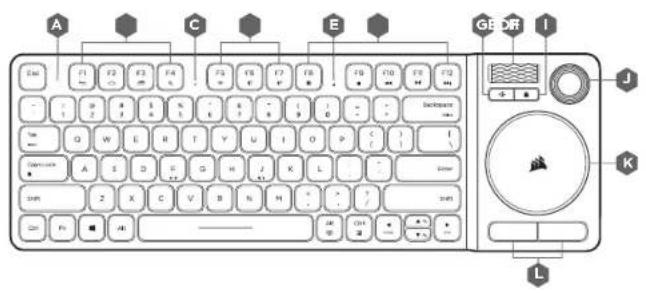 CORSAIR K83 - CONFIGURACIÓN DE LA CONEXIÓN INALÁMBRICA BLUETOOTH® PARA WINDOWS® O ANDROID™ - 2