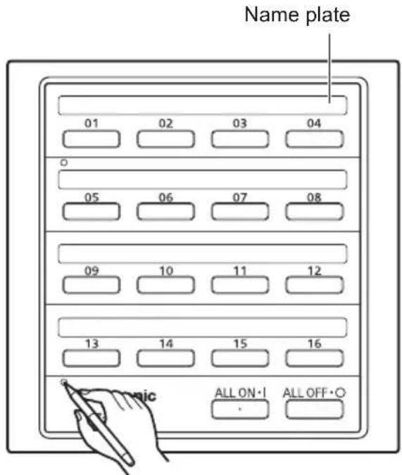 PANASONIC CZANC3 - Using the name plate - 1