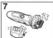 PANASONIC ESLF71 - Cleaning the shaver without the self-cleaning recharger - 3