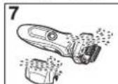 PANASONIC ESLF71 - Limpeza do aparelho de barbear sem o carregador auto limpante - 3