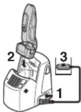 PANASONIC ESLF71 - Ricarica mediente l'utilizzo del caricabatteria autopulente - 1