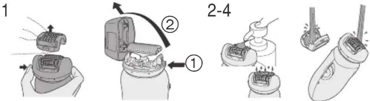 PANASONIC ES2053 - Abwaschen des Epiliergeräts - 1