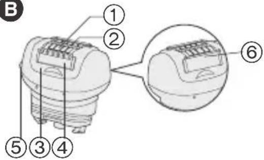 PANASONIC ES2053 - Hur man tar ut de inbyggda laddningsbara batterierna - 4