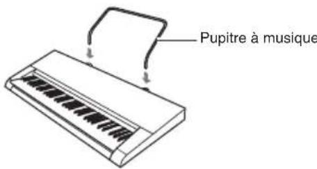 CASIO CTK2550 - Installation du pupitre à musique - 1