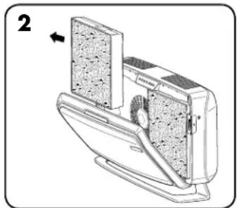 FELLOWES AeraMax Professional 4S - PROCEDIMIENTO DE REEMPLAZO DEL FILTRO: - 2