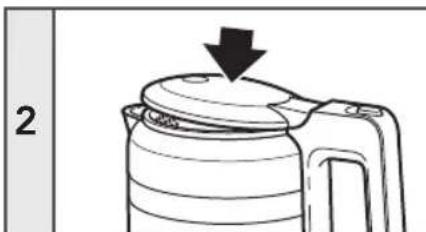 KITCHENAID KEK1565ER - USING THE ELECTRIC KETTLE - 2