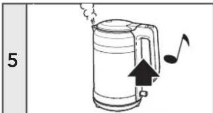 KITCHENAID KEK1565DG - UŻYTKOWANIE CZAJNIKA ELEKTRYCZNEGO - 1