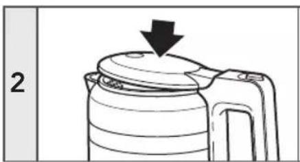 KITCHENAID KEK1565BM - BEDIENUNG DES WASSERKOCHERS - 2