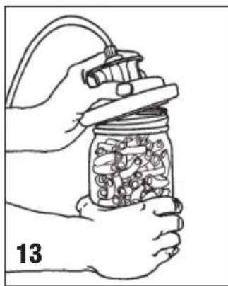 Solis Champion Magic Vac - ATTENTION: Ne pas utiliser de récipients en plastique ou en verre qui ne soient pas appropriés car ils peuvent imploser sous la dépression du vide de la SOLIS CHAMPION et causer des blessures. - 4
