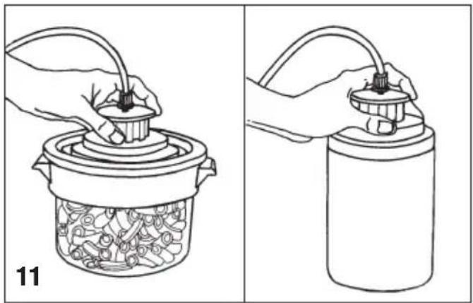 Solis Champion Magic Vac - ATTENTION: Ne pas utiliser de récipients en plastique ou en verre qui ne soient pas appropriés car ils peuvent imploser sous la dépression du vide de la SOLIS CHAMPION et causer des blessures. - 3