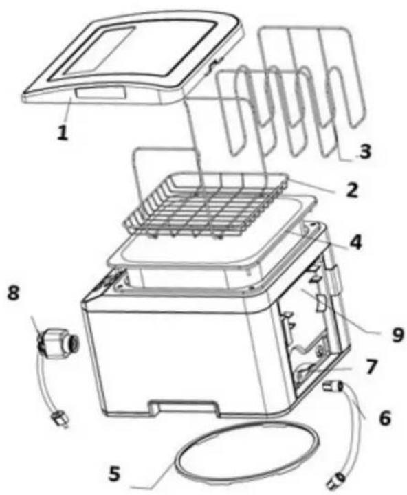 CASO SousVide Center SV1000 - Appliance diagram - 2