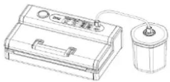 CASO FastVac 1200 - Vakuum-Verpacken in einem Vakuumbehälter - 1