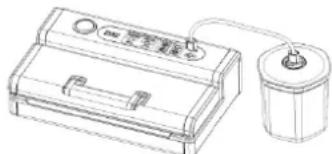 CASO FastVac 1200 - Vacuum package in a Canister - 1