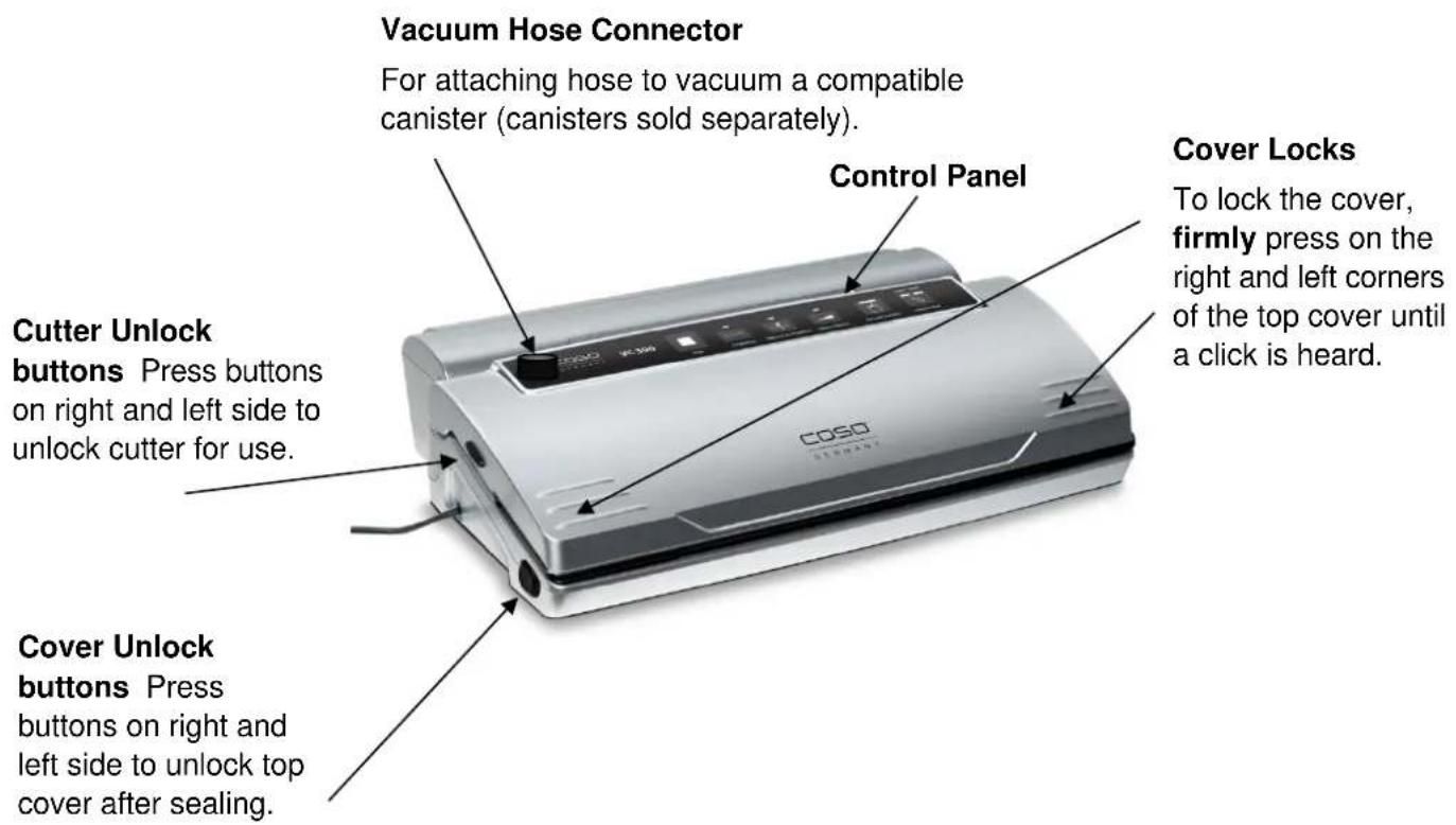 CASO VC300 Pro - Appliance diagram - 1