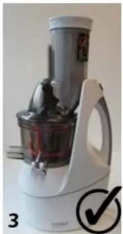 CASO Slow Juicer SJW 450 - Feeding tube, cover and pusher - 3